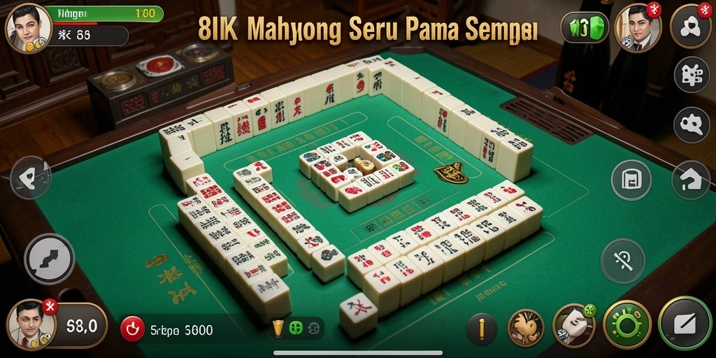 Screenshot gameplay 8II memperlihatkan keseruan bermain Mahjong.