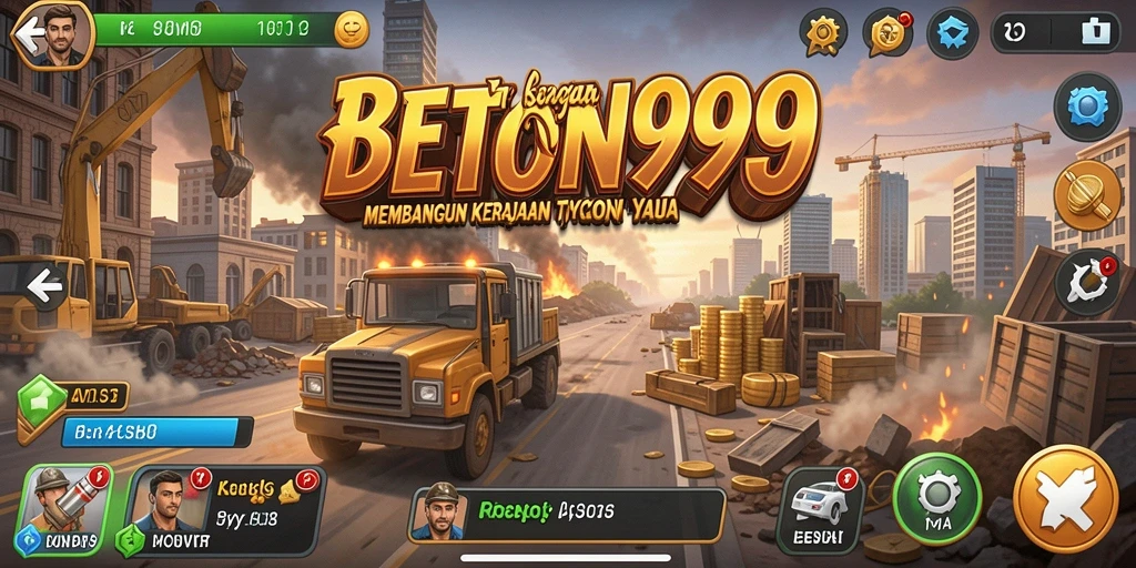 Screenshot menggambarkan pemain mengelola bisnis dengan strategi Tycoon.