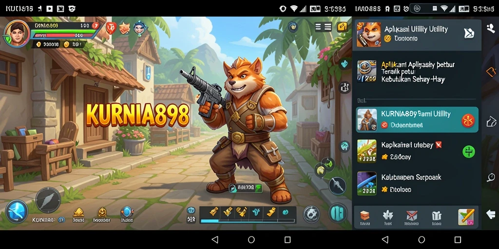 Tampilan utama KURNIA898 yang fungsional dan modern.