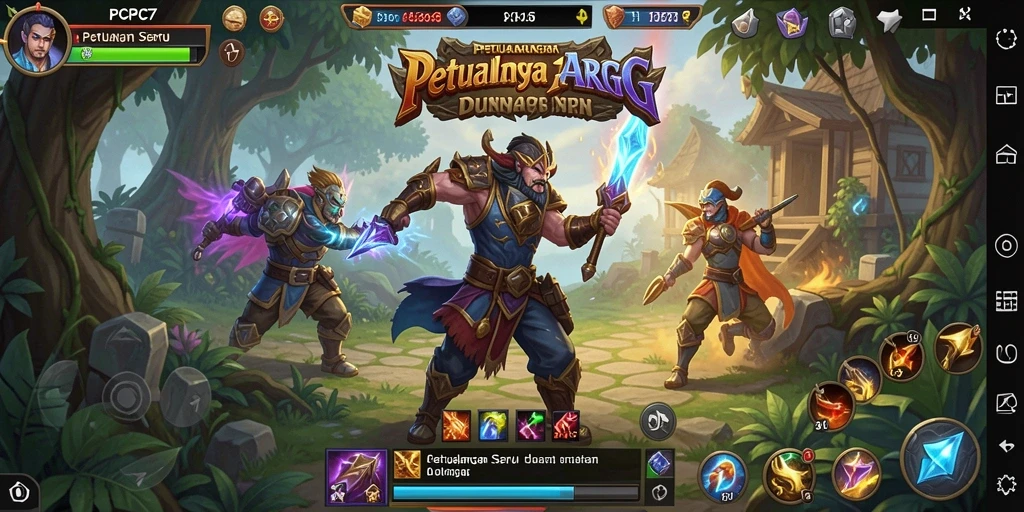 Tangkapan layar menampilkan aksi seru dalam game ARPG.