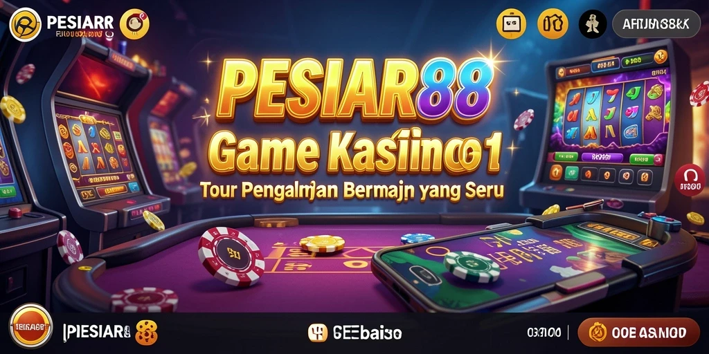 Screenshot gameplay PESIAR88 menampilkan suasana Kasino yang seru dan interaktif.