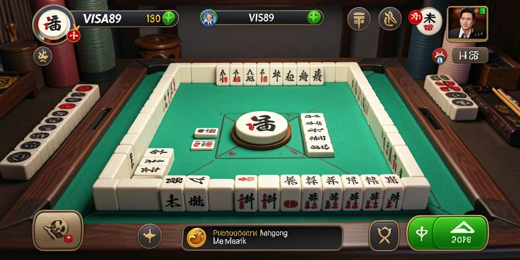 Tampilan gameplay Mahjong yang menarik dan interaktif di VISA89.